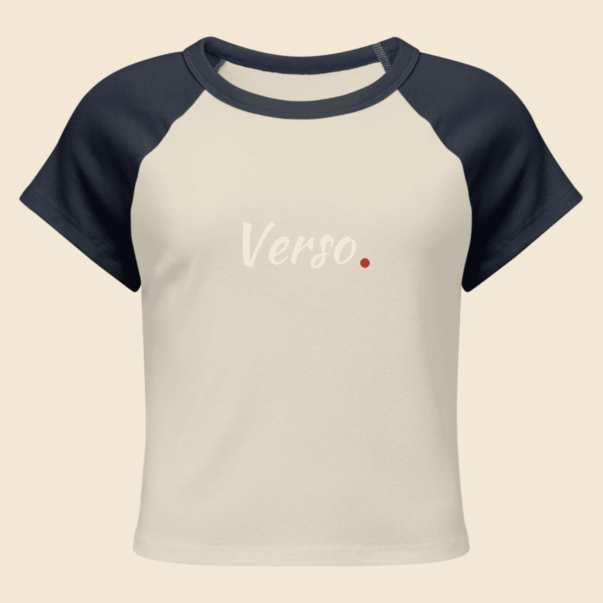 tee-micro-rib-raglan-studio · exemple Marine · logo Verso