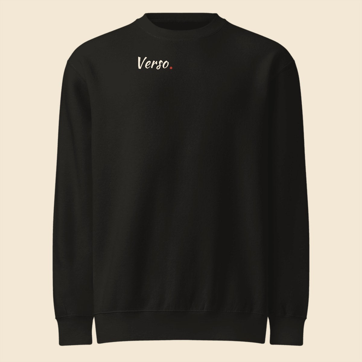 sweatshirt-col-rond-lane-seven-ls14004-studio · exemple Noir · logo Verso