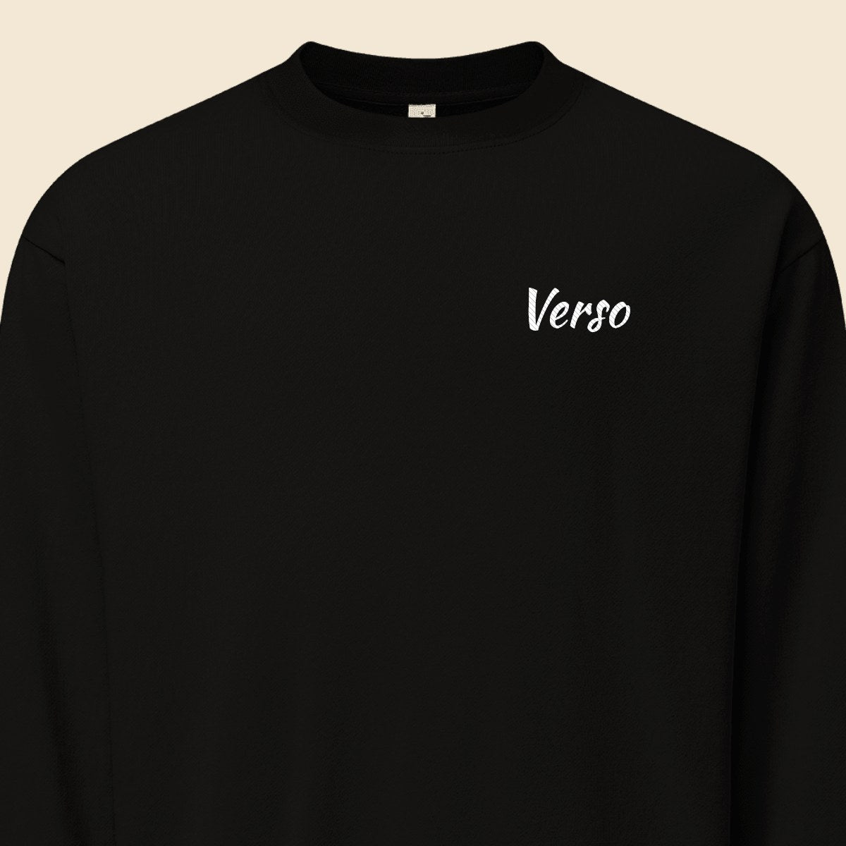 sweatshirt-urban-studio · exemple Noir · logo Verso