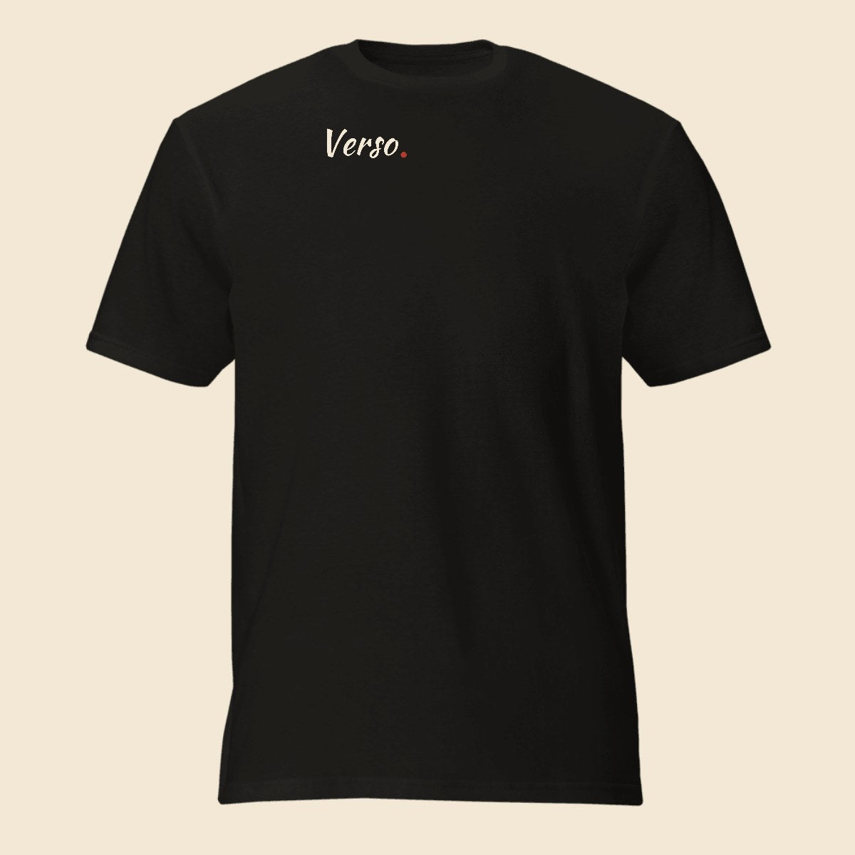 Tee Jersey Col Rond Gildan 980 personnalisable, coloris Noir, Verso Paris · exemple Noir · logo Verso