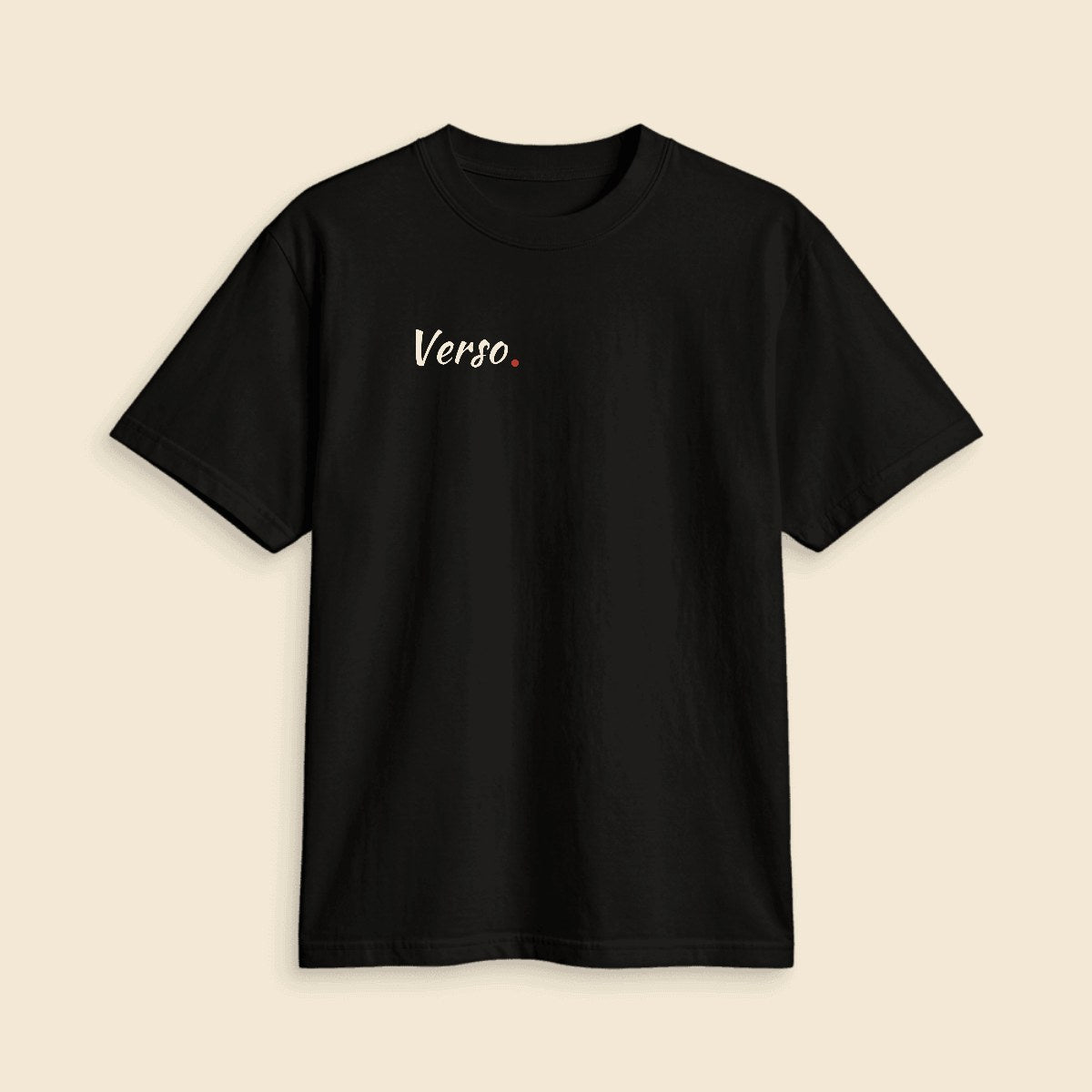 Tee Jersey Actif personnalisable, coloris Noir, Verso Paris · exemple Noir · logo Verso