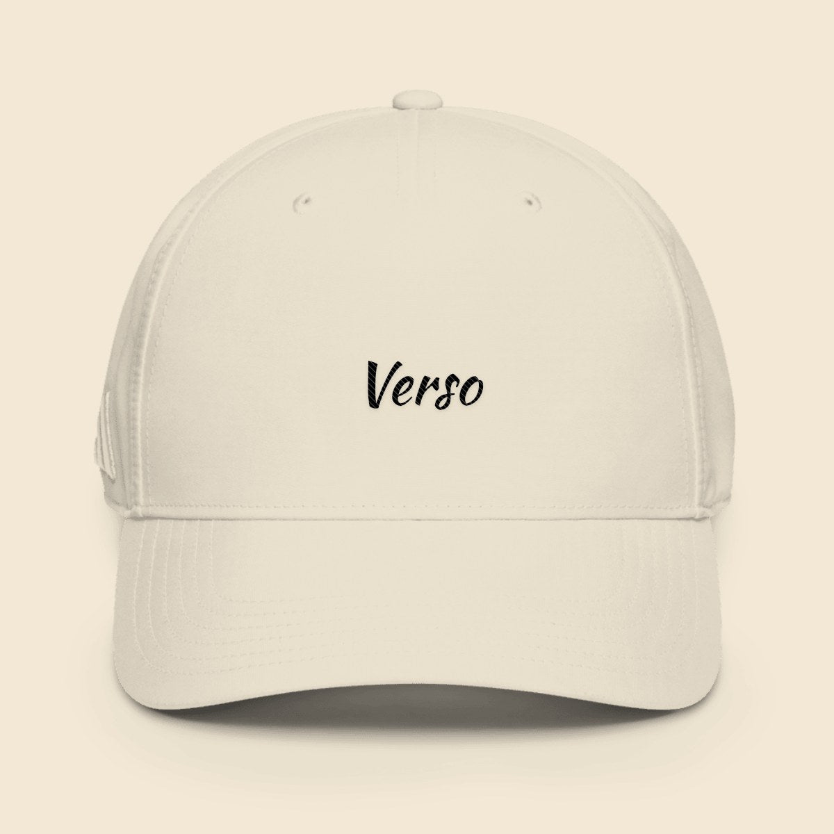 Casquette Camionneur Adidas Dad Hat personnalisable, coloris Blanc, Verso Paris · exemple Blanc · logo Verso