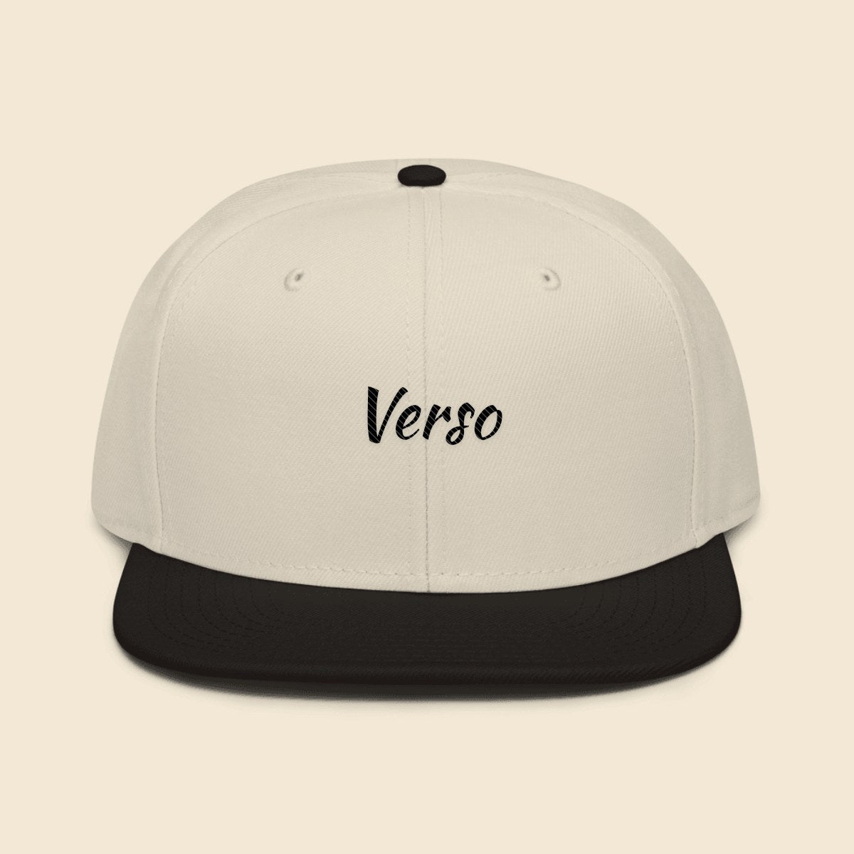 casquette-snapback-studio · exemple Blanc · logo Verso