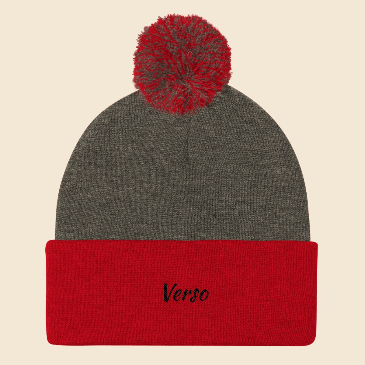 bonnet-pompon-sportsman-sp15-studio · exemple Rouge · logo Verso