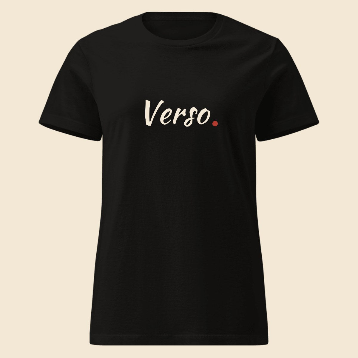 tee-jersey-femme-studio · exemple Noir · logo Verso