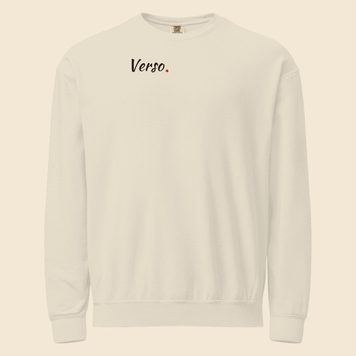 Sweatshirt personnalisable, coloris Blanc, Verso Paris · exemple Blanc · logo Verso