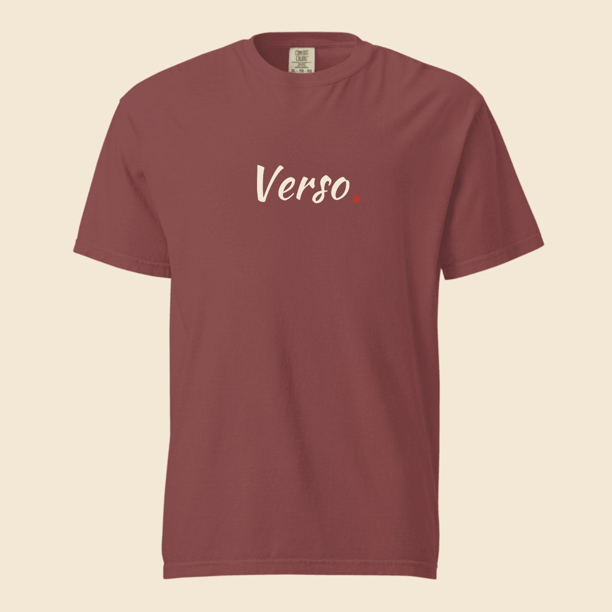 heavyweight-tee-studio · exemple Brique · logo Verso