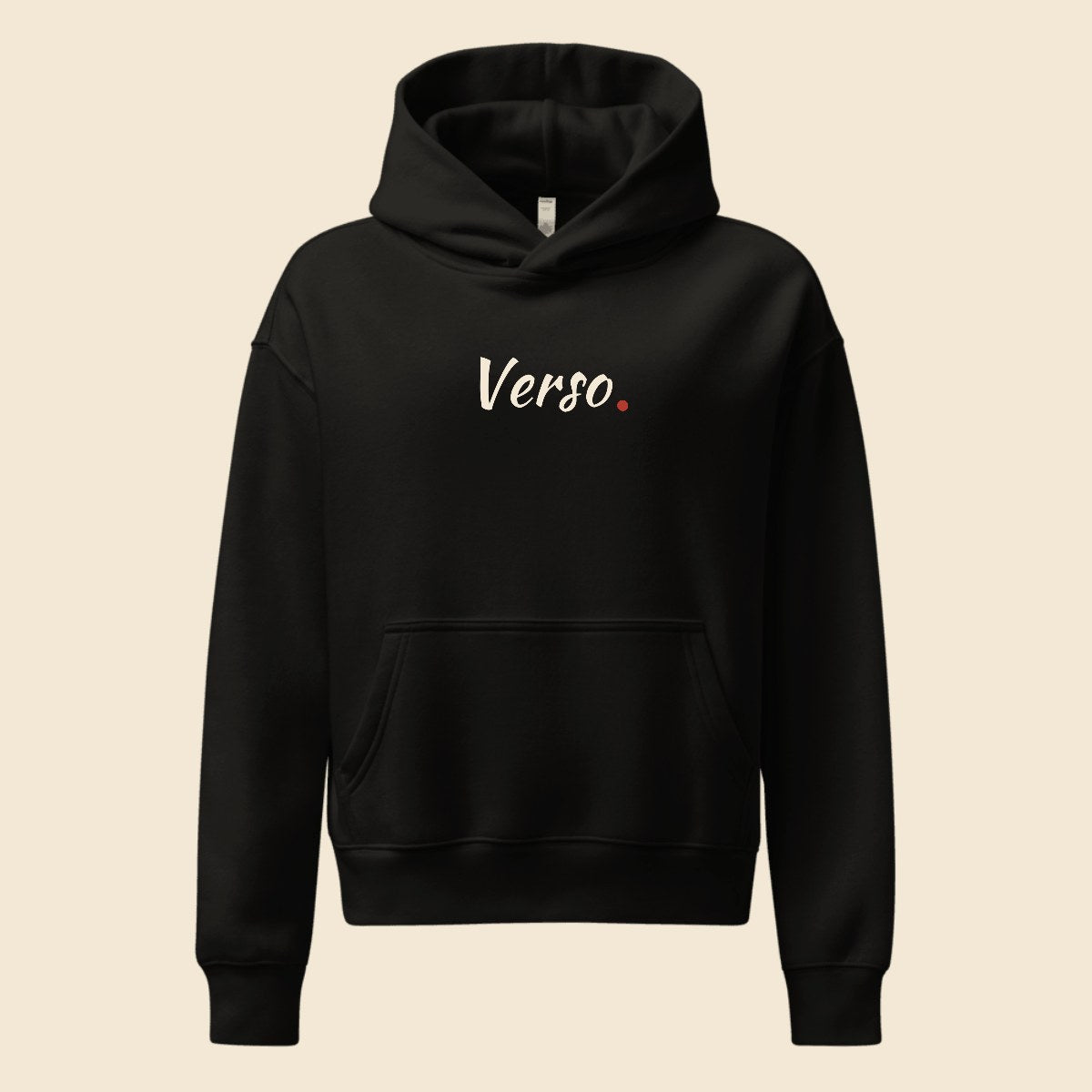 hoodie-femme-detente-studio · exemple Noir · logo Verso