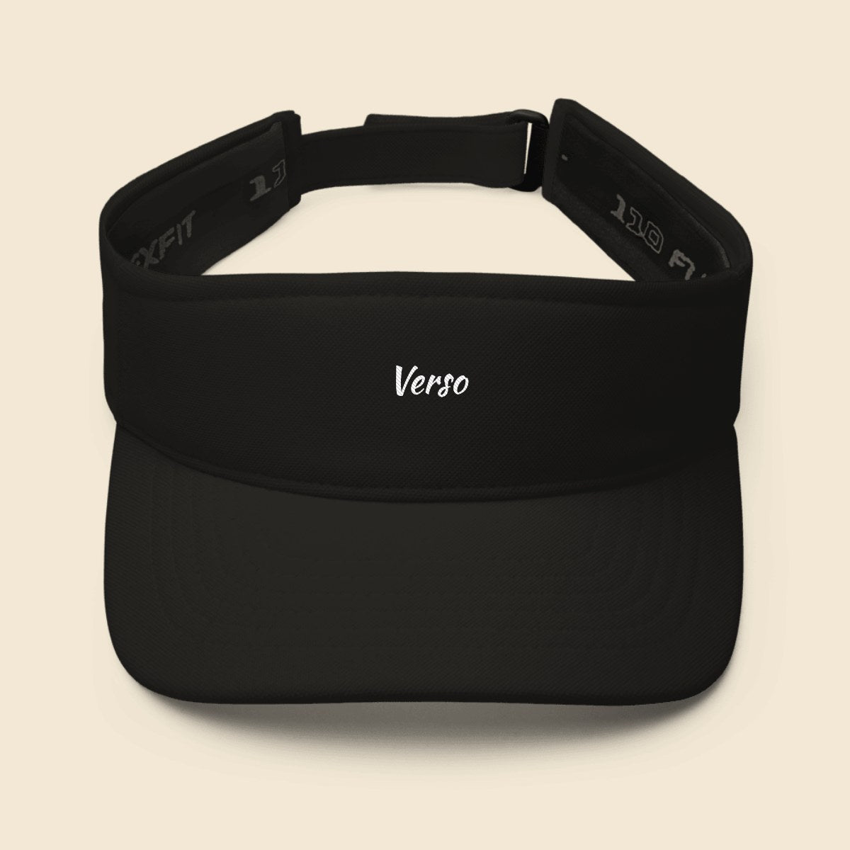 visiere-flexfit-studio · exemple Noir · logo Verso