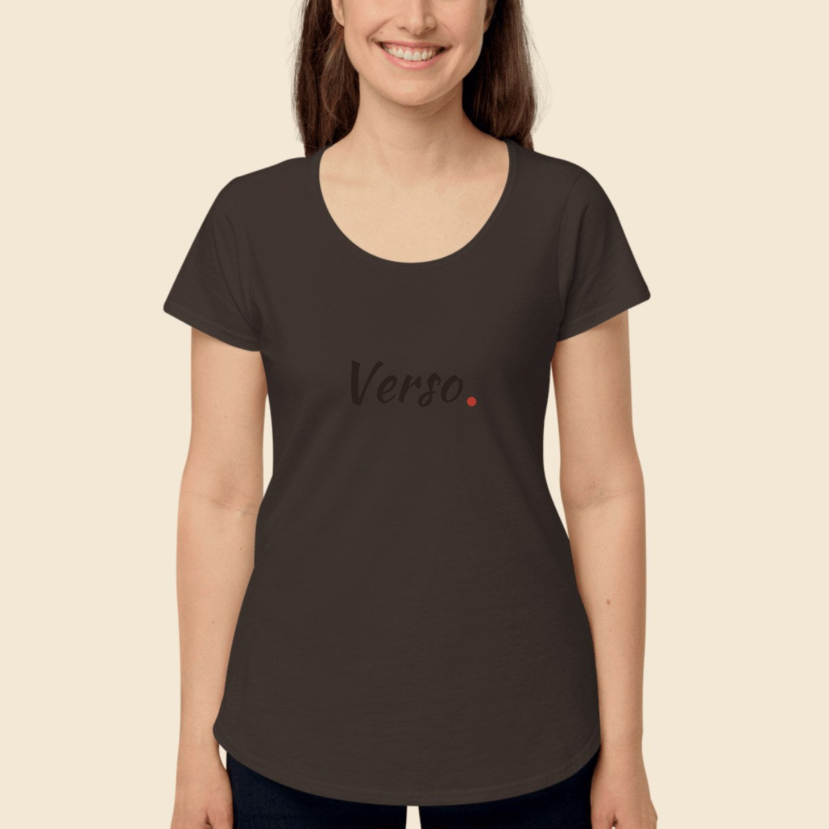 tee-jersey-col-rond-as-colour-4008-studio · exemple Coal · logo Verso