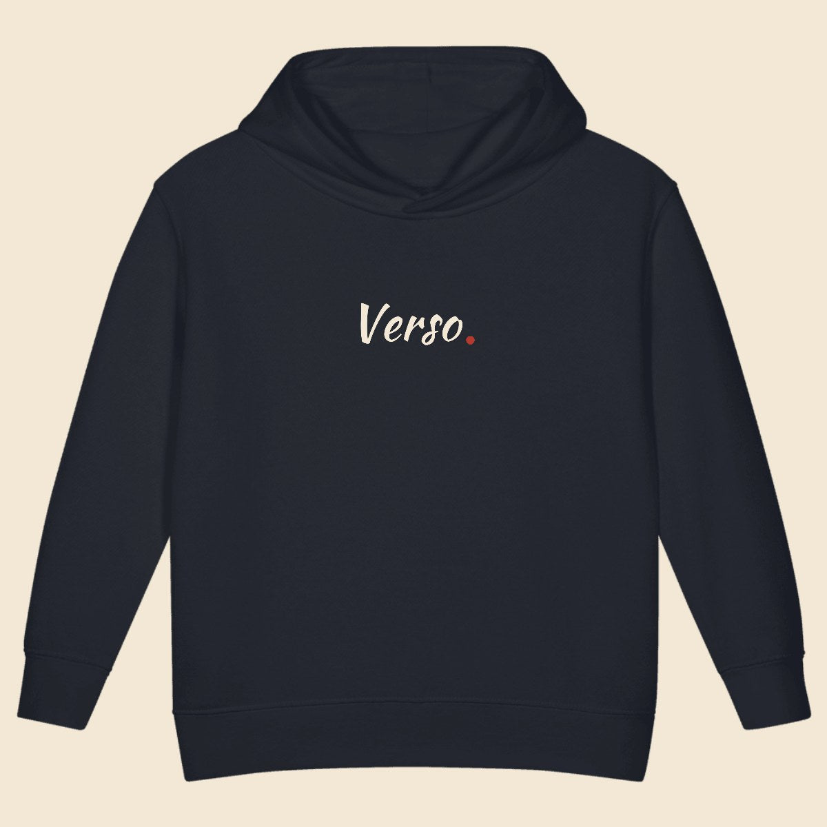 hoodie-enfant-rabbit-skins-3326-studio · exemple Marine · logo Verso