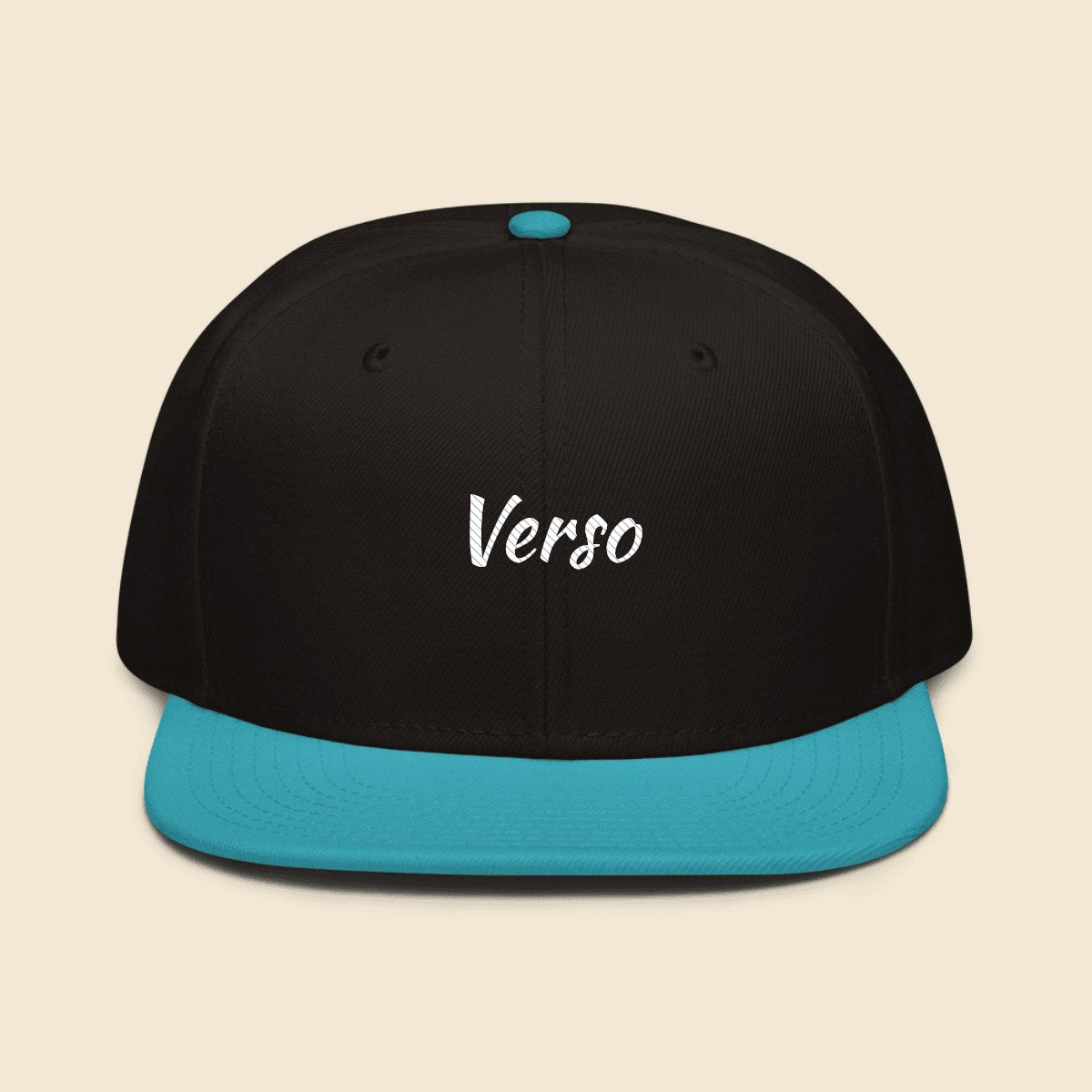 casquette-snapback-studio · exemple Noir · logo Verso