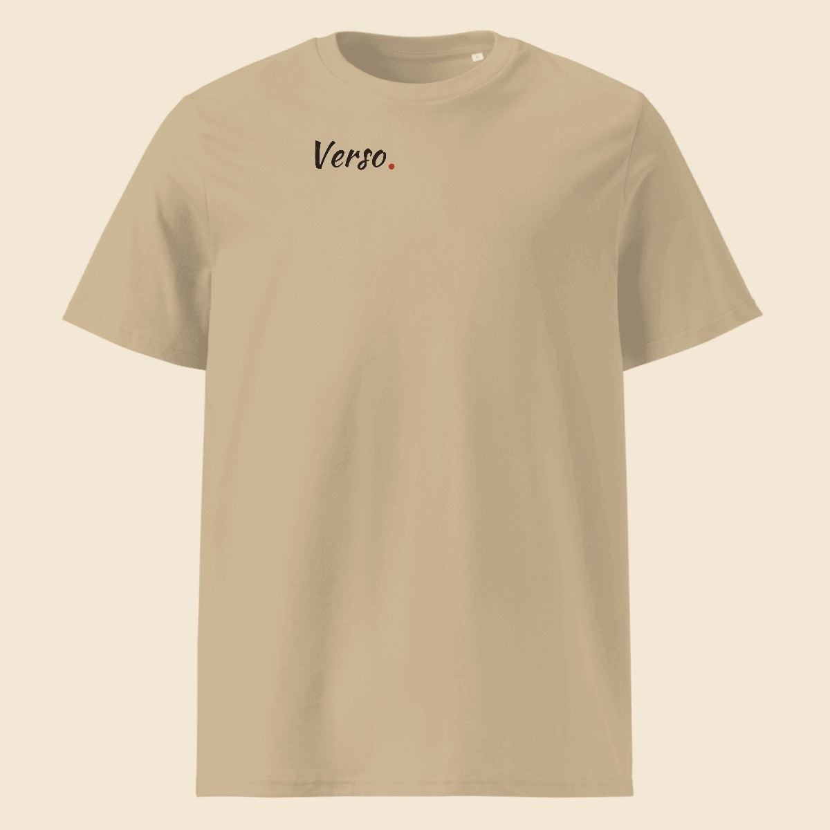 organic-tee-studio · exemple Sable · logo Verso
