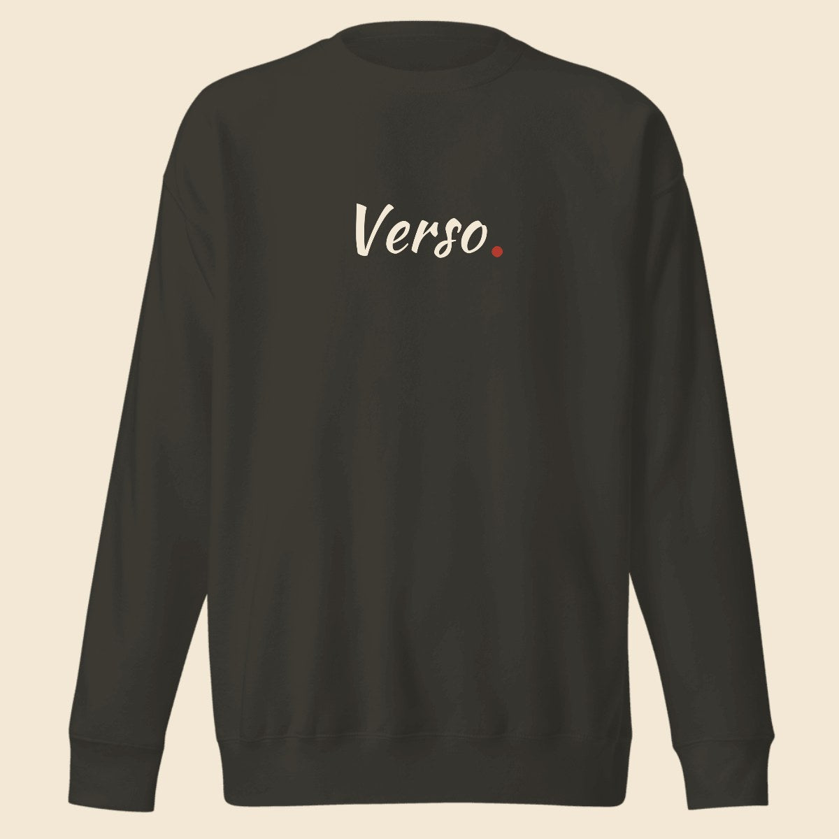 sweatshirt-premium-studio · exemple Anthracite chiné · logo Verso