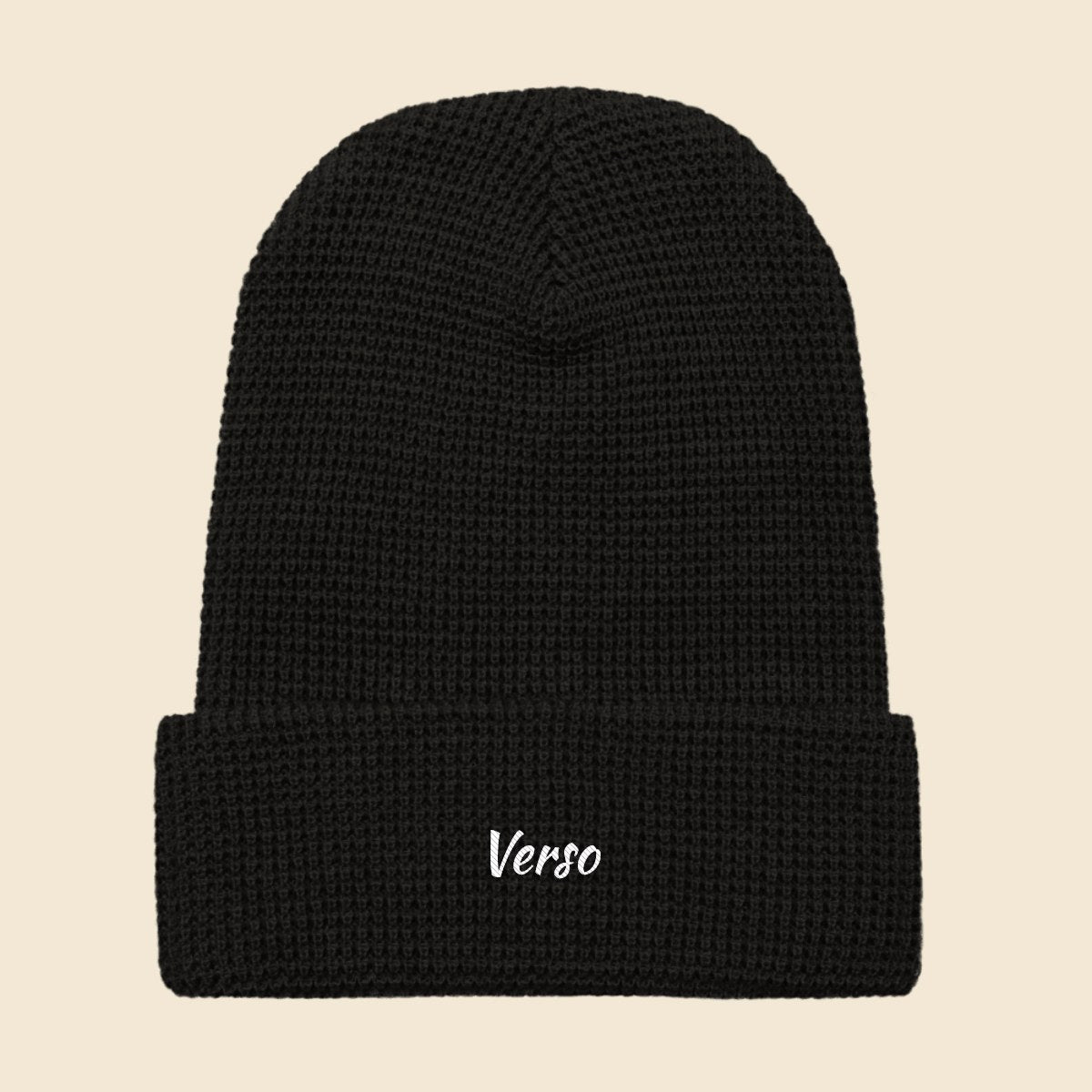 bonnet-waffle-studio · exemple Noir · logo Verso