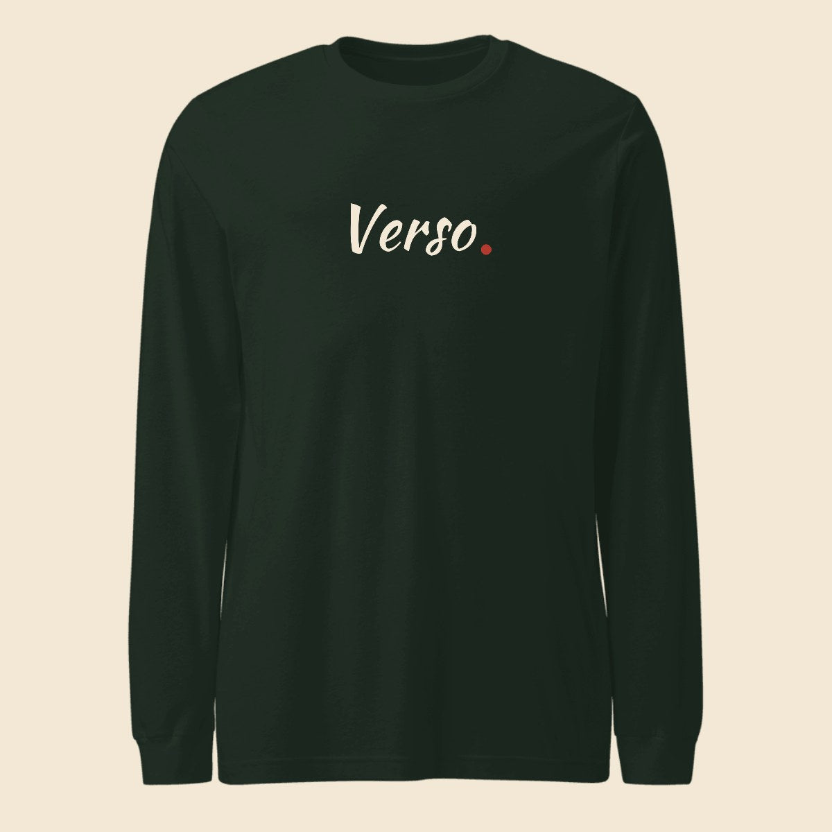 long-sleeve-studio · exemple Forêt chiné · logo Verso