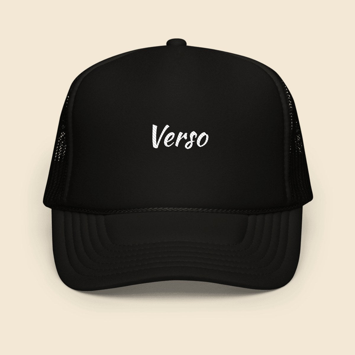 casquette-camionneur-otto-cap-39-165-studio · exemple Noir · logo Verso