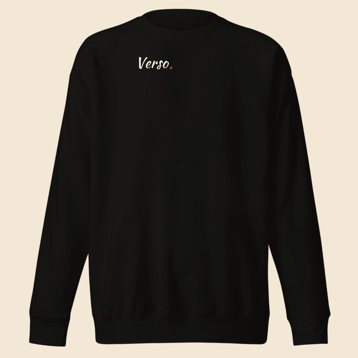 sweatshirt-premium-studio · exemple Noir · logo Verso