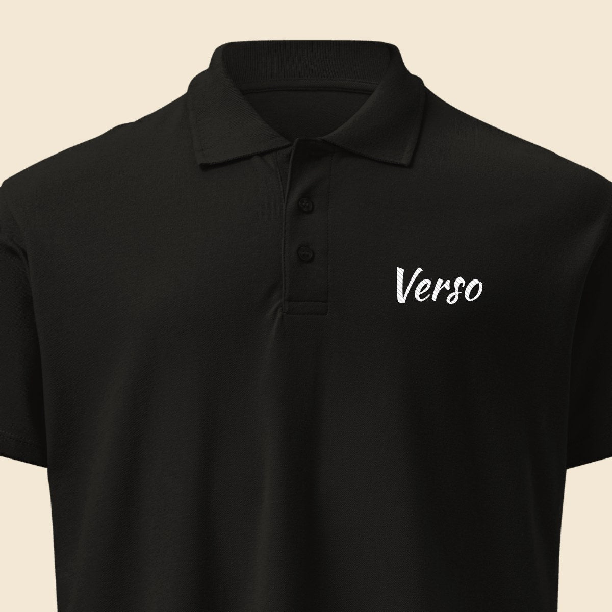 polo-equipe-studio · exemple Noir · logo Verso
