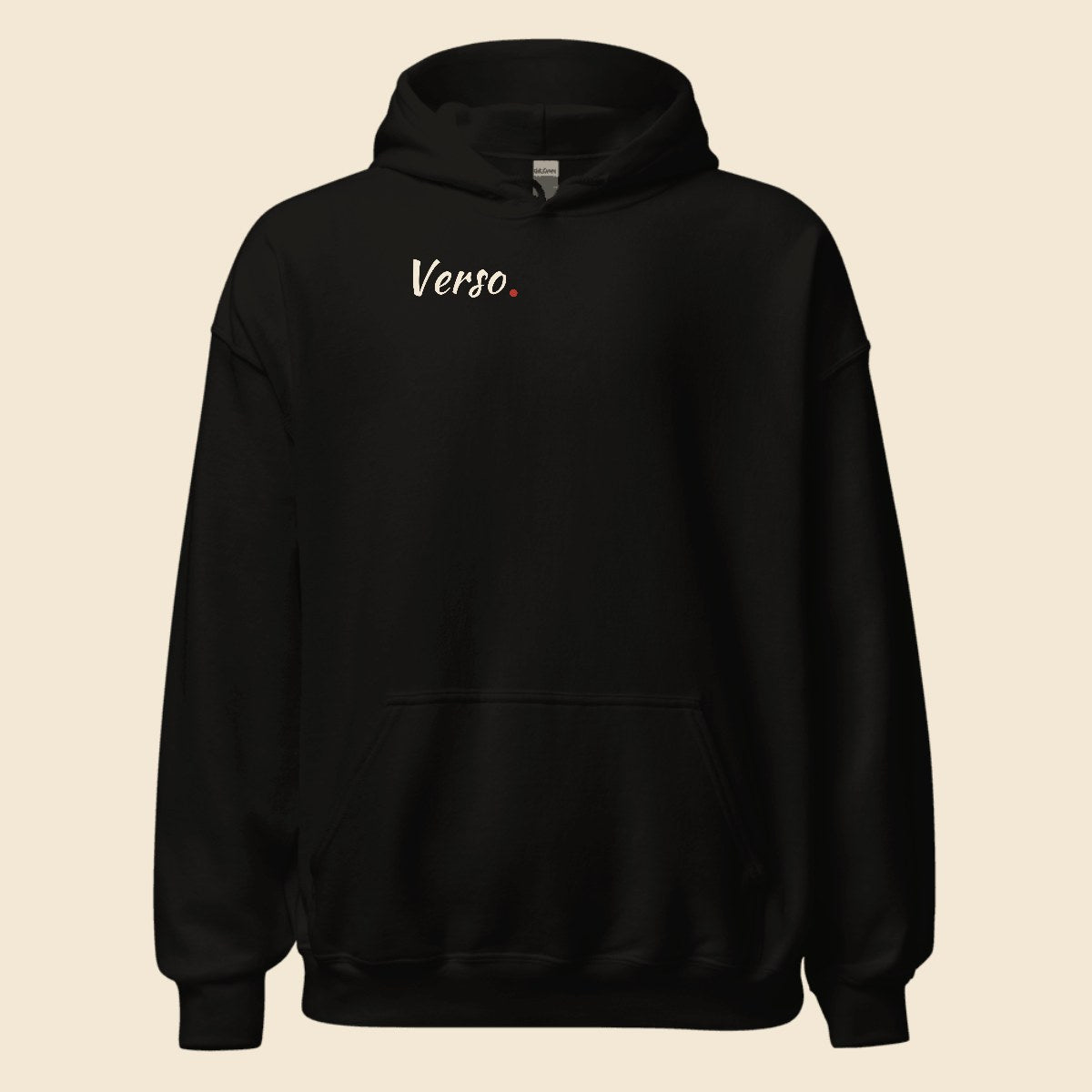 hoodie-studio · exemple Noir · logo Verso