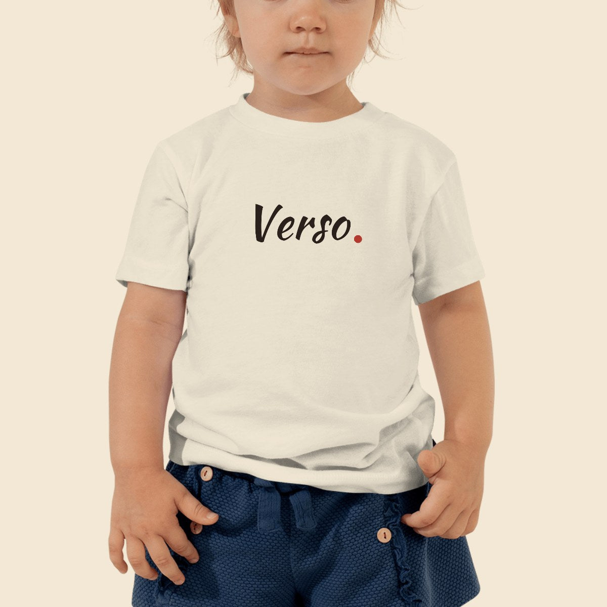 tee-jersey-enfant-bella-canvas-3001t-studio · exemple Columbia bleu chiné · logo Verso