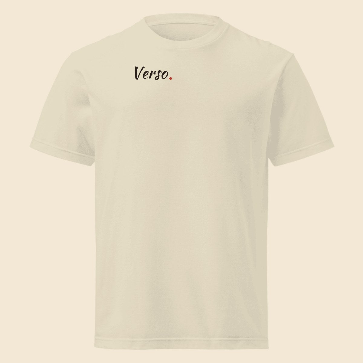 tee-jersey-col-rond-printstar-00085-cvt-studio · exemple Oatmeal chiné · logo Verso