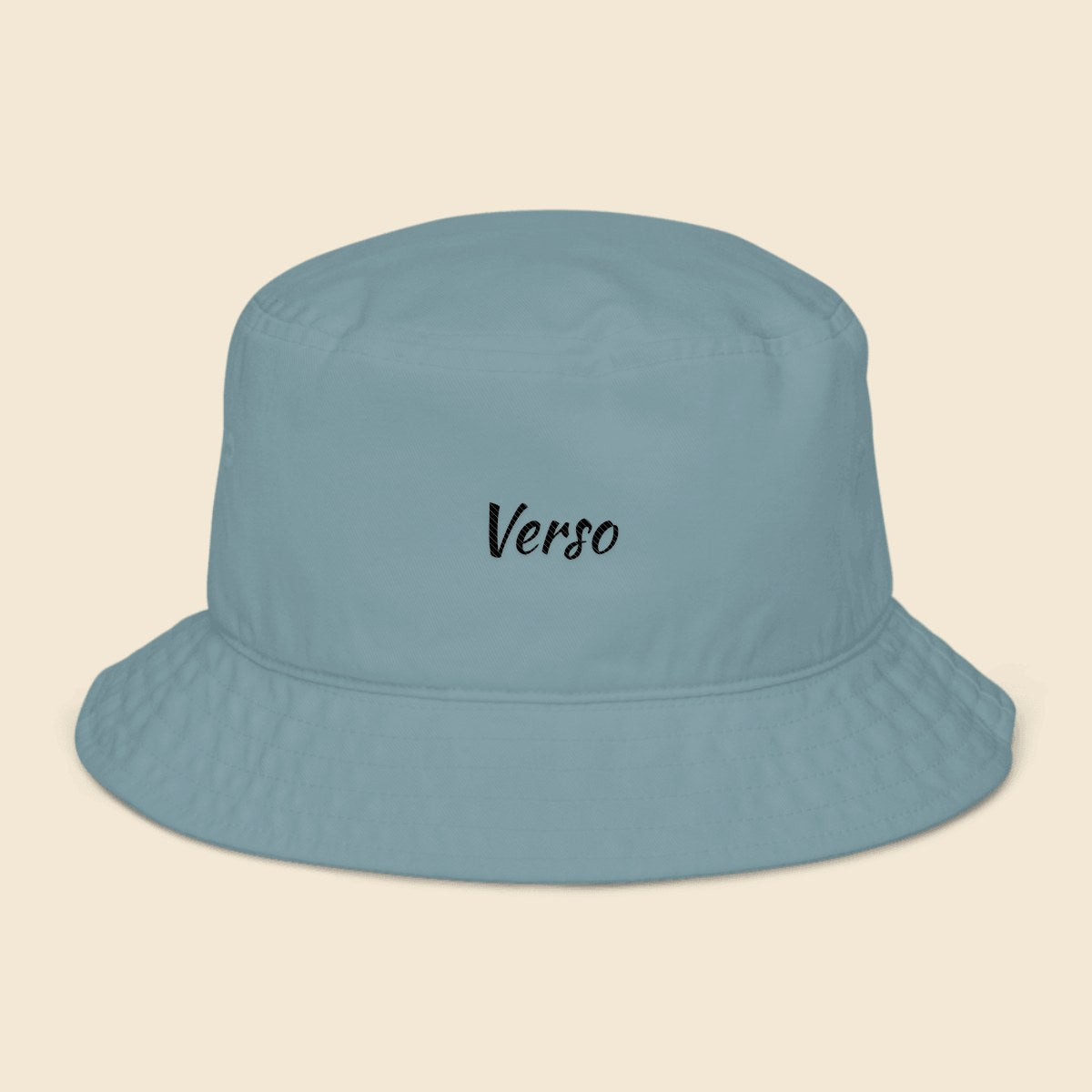 chapeau-bob-bio-studio · exemple Slate bleu · logo Verso