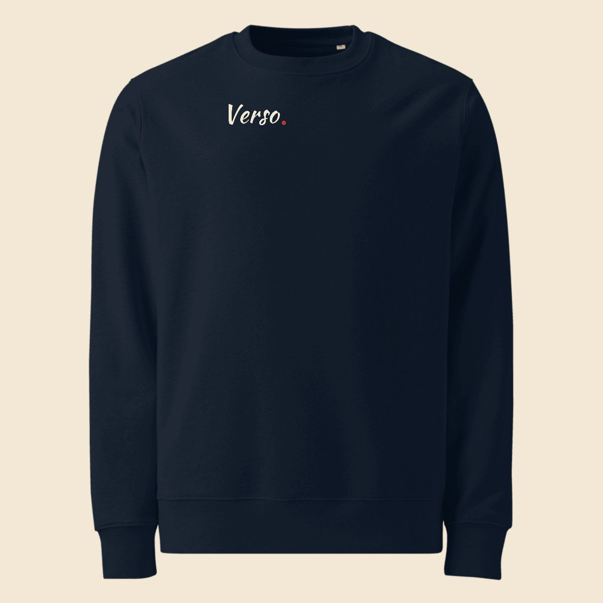Sweatshirt Changer 2.0 Stanley/Stella SASU004 personnalisable, coloris Marine, Verso Paris · exemple Marine · logo Verso