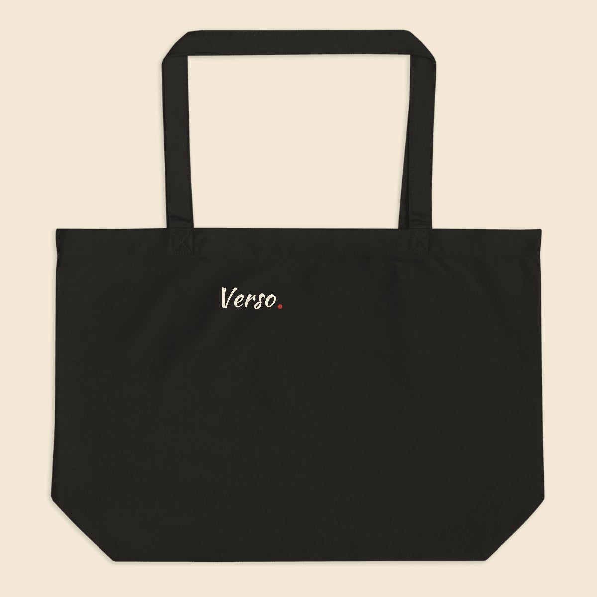 tote-ecologique-grand-studio · exemple Noir · logo Verso