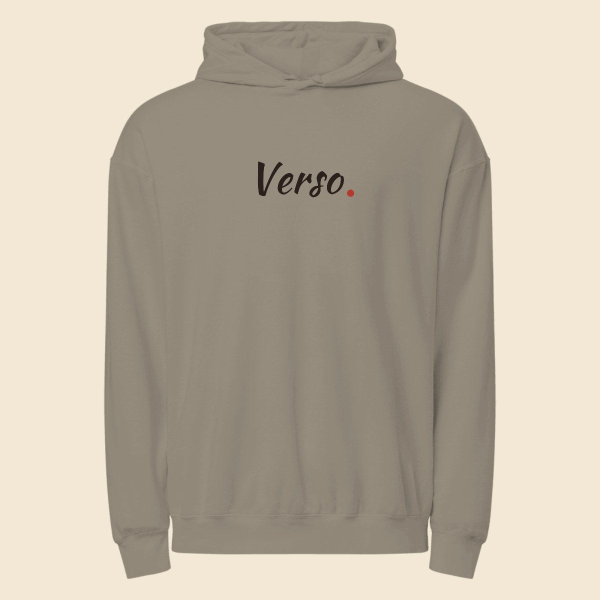 sweatshirt-a-capuche-unisex-garment-dyed-lightwe-studio · exemple Gris · logo Verso