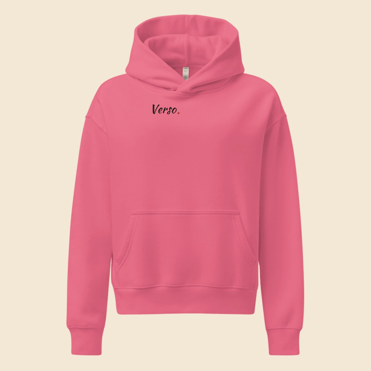 hoodie-femme-detente-studio · exemple Charity rose · logo Verso