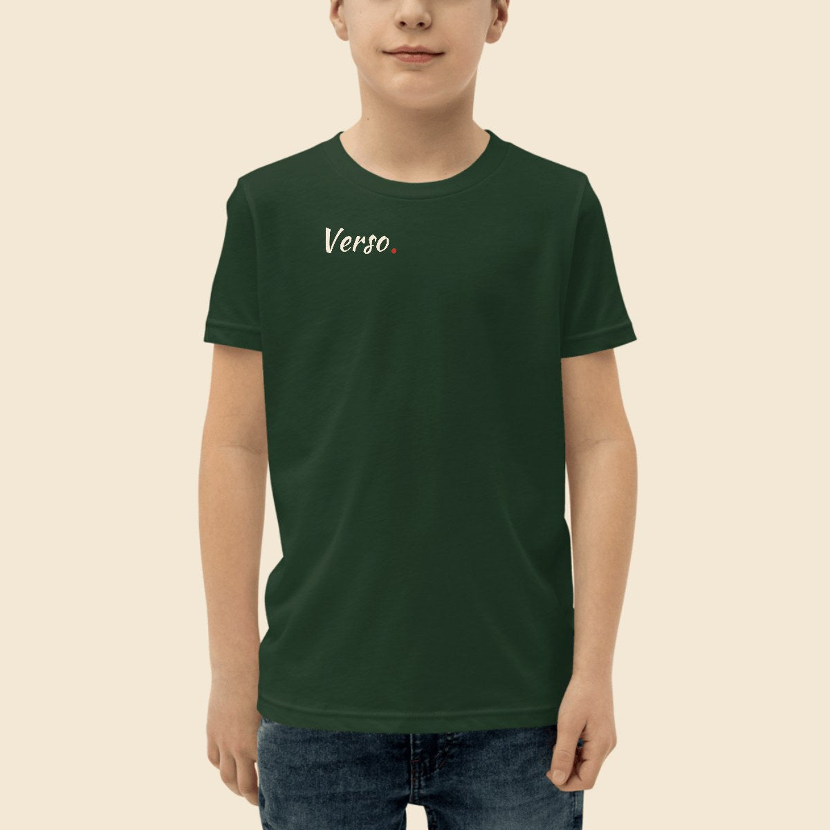 youth-tee-studio · exemple Forêt · logo Verso