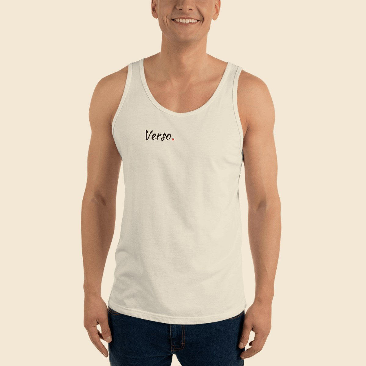 tank-top-studio · exemple Blanc · logo Verso