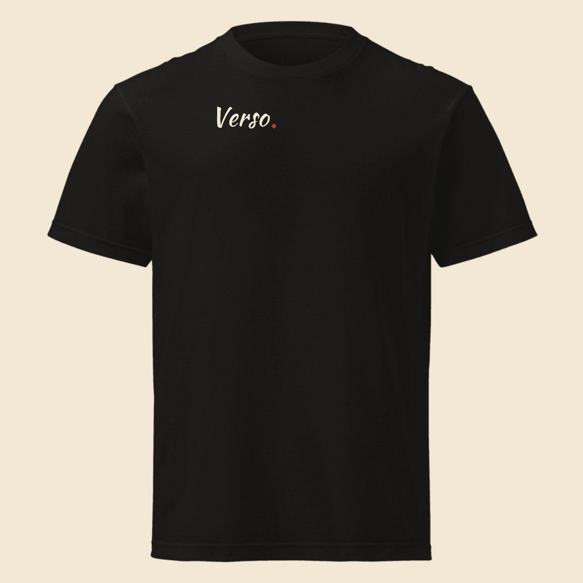 tee-jersey-col-rond-printstar-00085-cvt-studio · exemple Noir · logo Verso