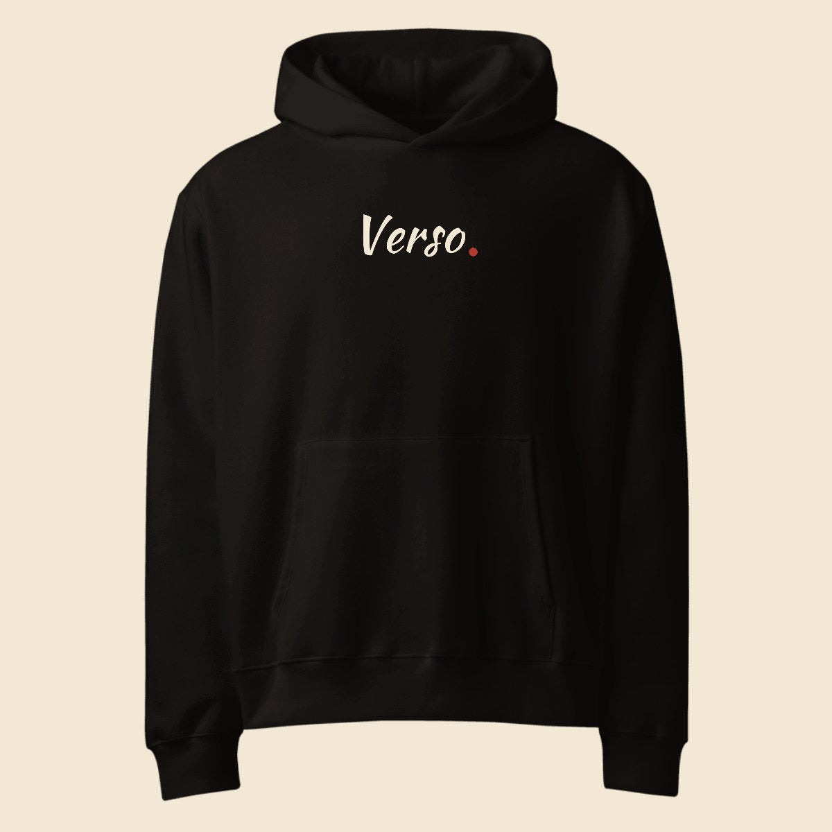 oversized-hoodie-studio · exemple Noir · logo Verso