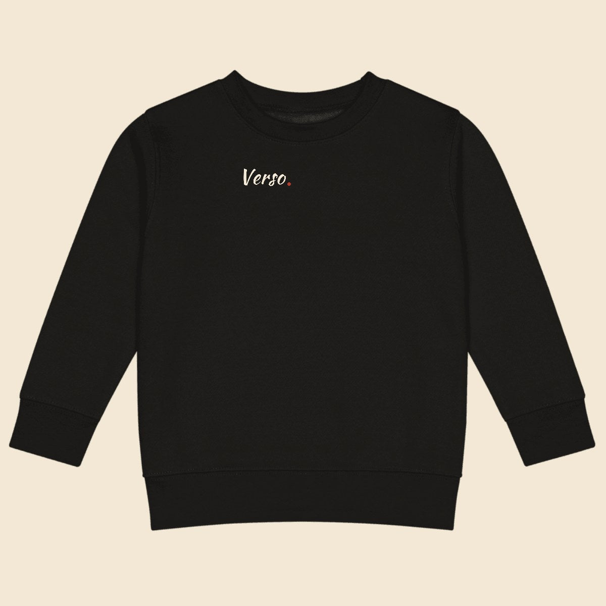 sweatshirt-enfant-studio · exemple Noir · logo Verso