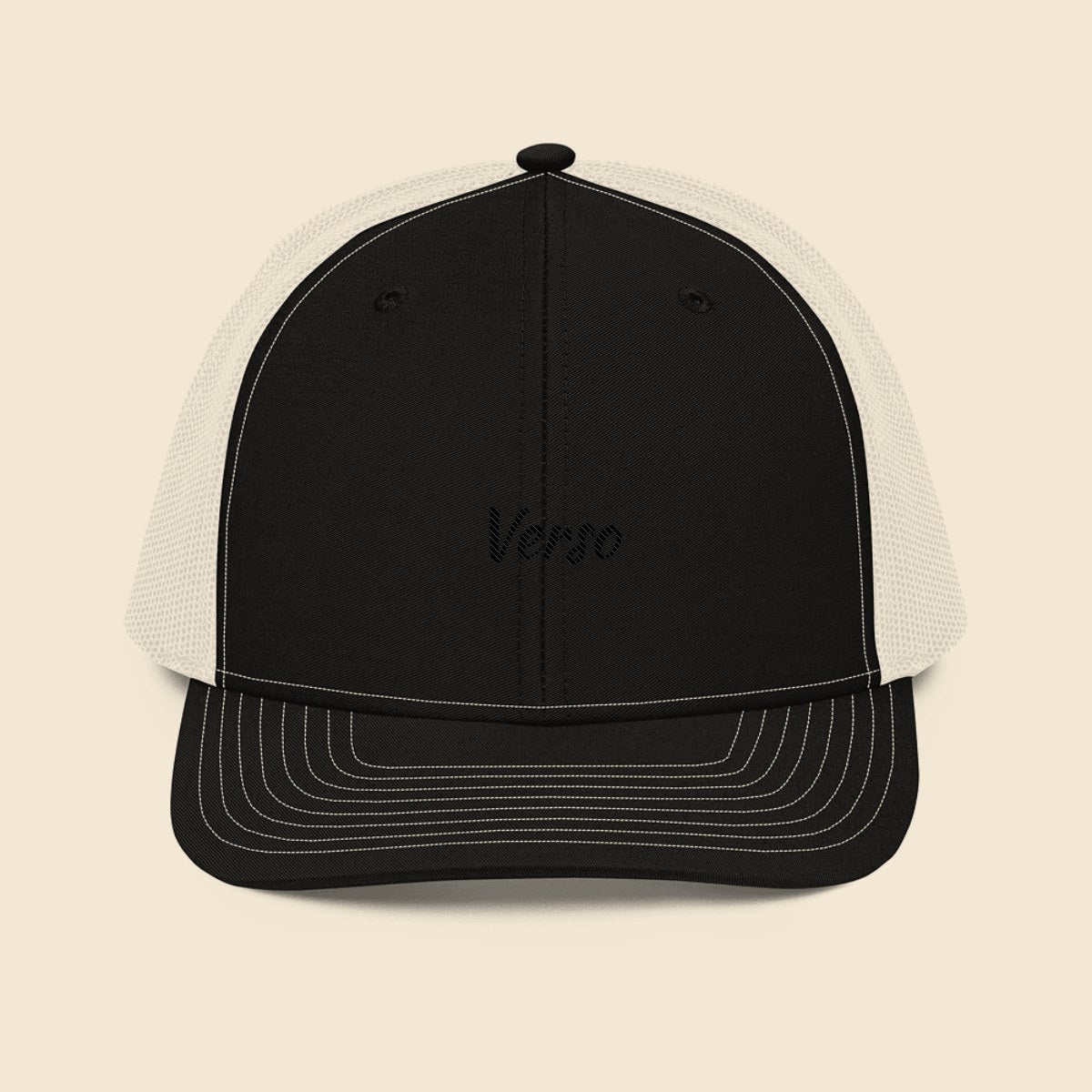 casquette-camionneur-richardson-112-studio · exemple Blanc · logo Verso