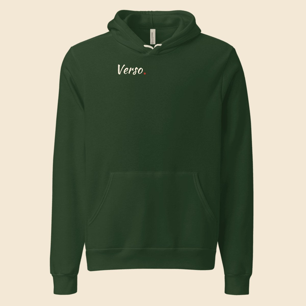 hoodie-fleece-pullover-studio · exemple Forêt · logo Verso