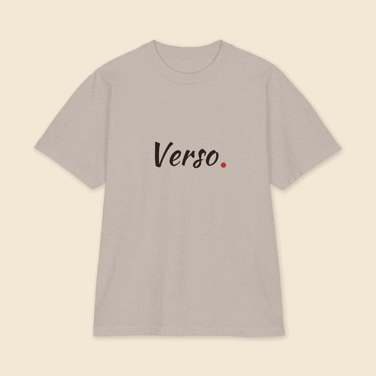 tee-jersey-col-v-shaka-wear-shmhss-studio · exemple Gris chiné · logo Verso