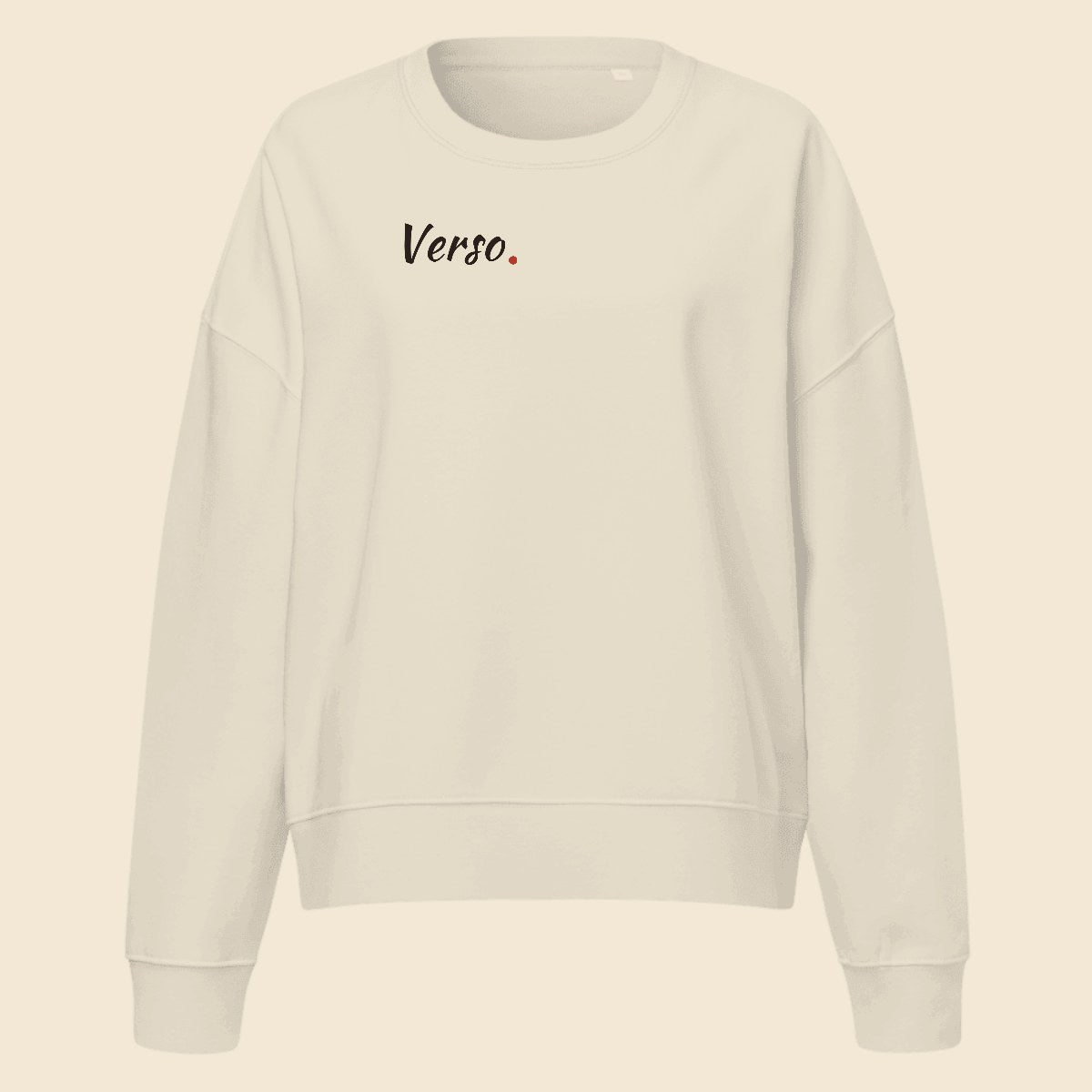 women-sweat-studio · exemple Gris chiné · logo Verso