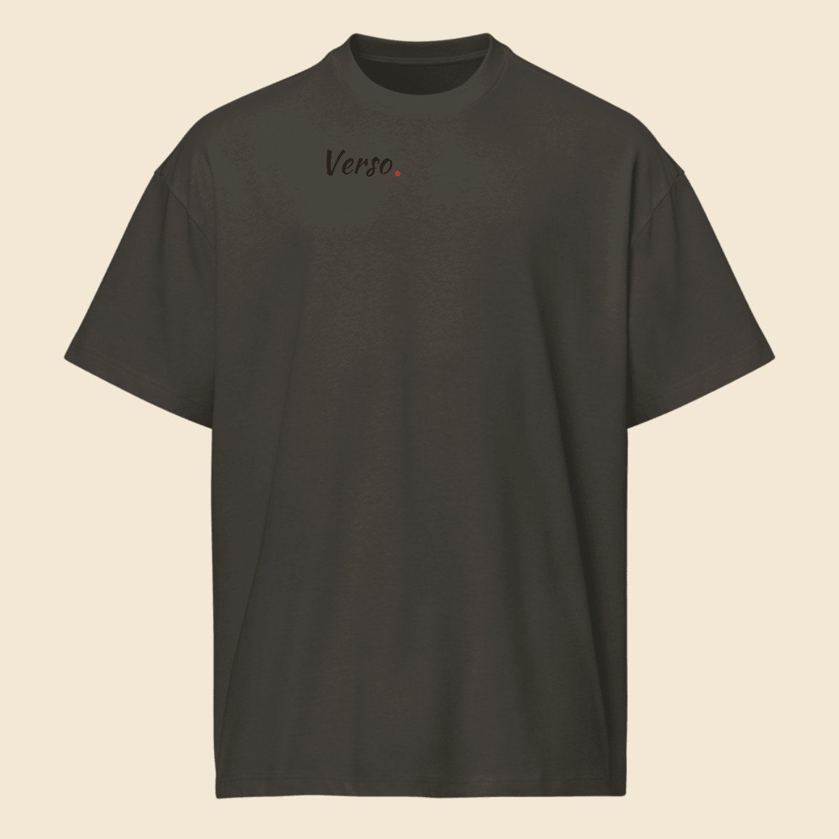 box-tee-studio · exemple Noir vintage · logo Verso