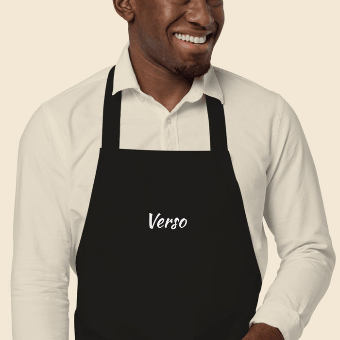 tablier-equipe-studio · exemple Noir · logo Verso