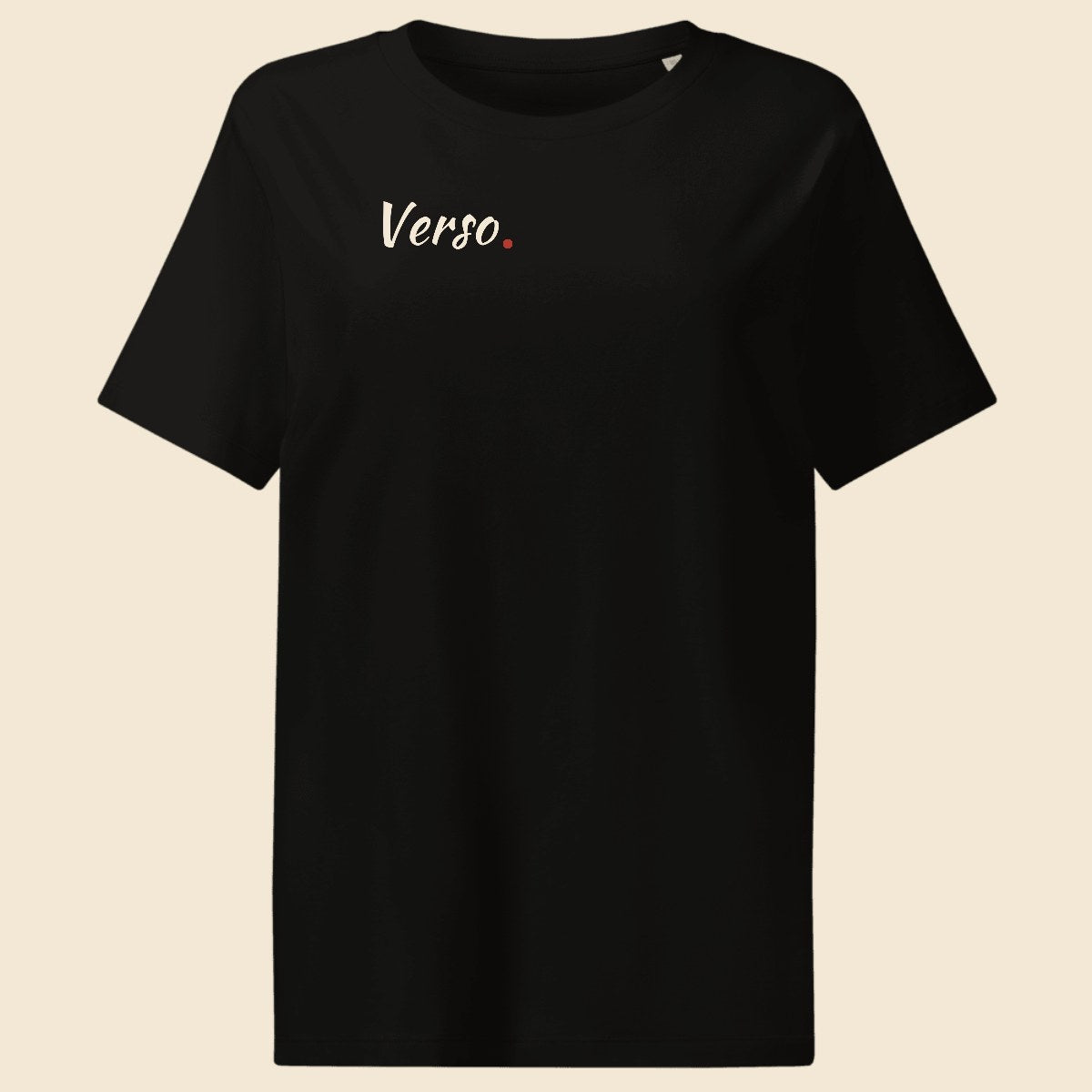 women-tee-studio · exemple Noir · logo Verso