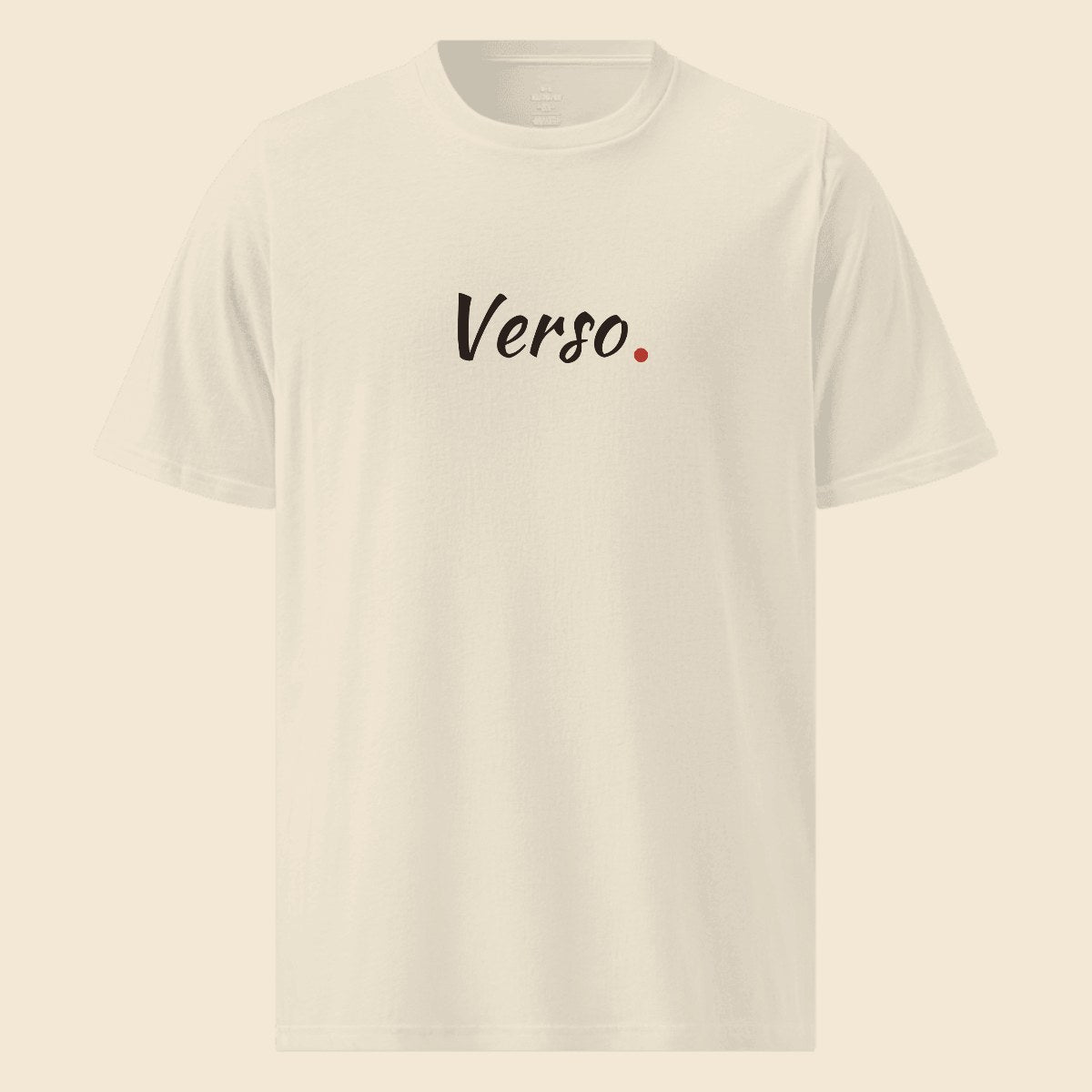 Tee Jersey Col V 1383264 personnalisable, coloris Blanc, Verso Paris · exemple Blanc · logo Verso