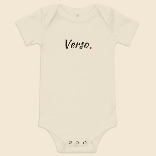 body-bebe-manches-courtes-studio · exemple Blanc · logo Verso