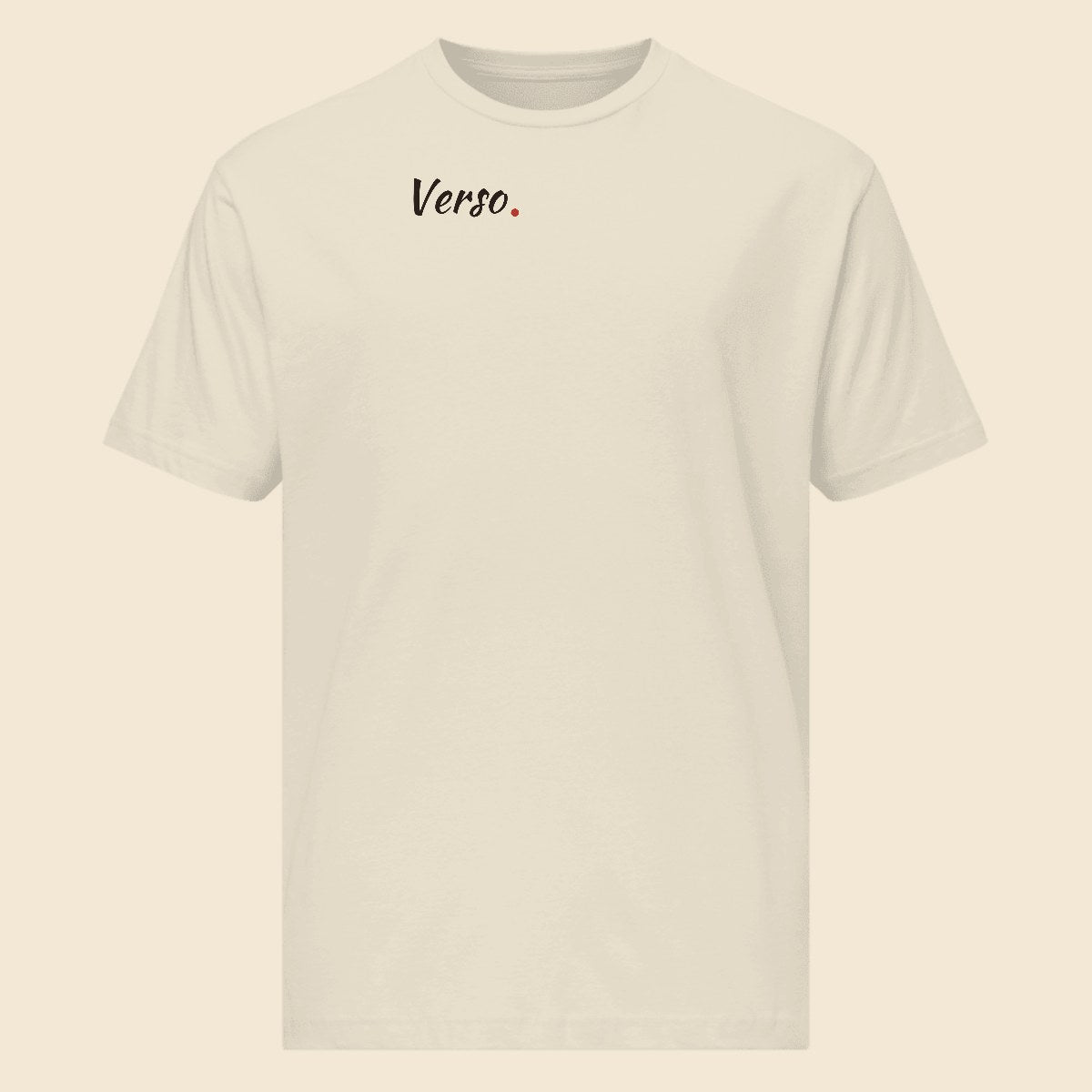 Tee Jersey Fin personnalisable, coloris Blanc, Verso Paris · exemple Blanc · logo Verso