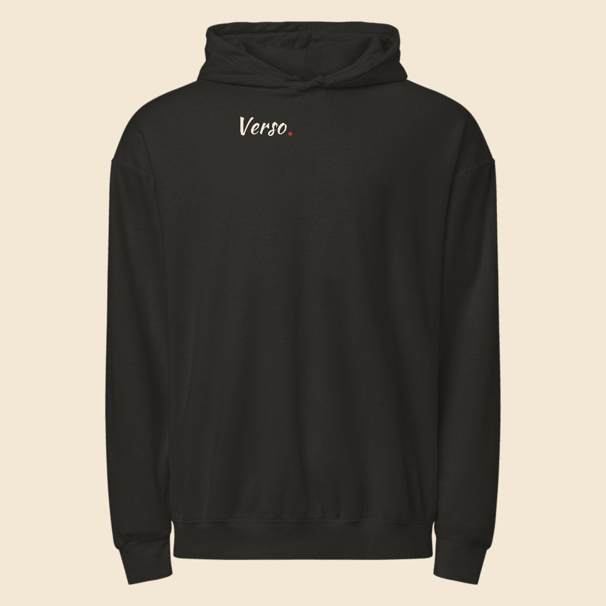sweatshirt-a-capuche-unisex-garment-dyed-lightwe-studio · exemple Noir · logo Verso